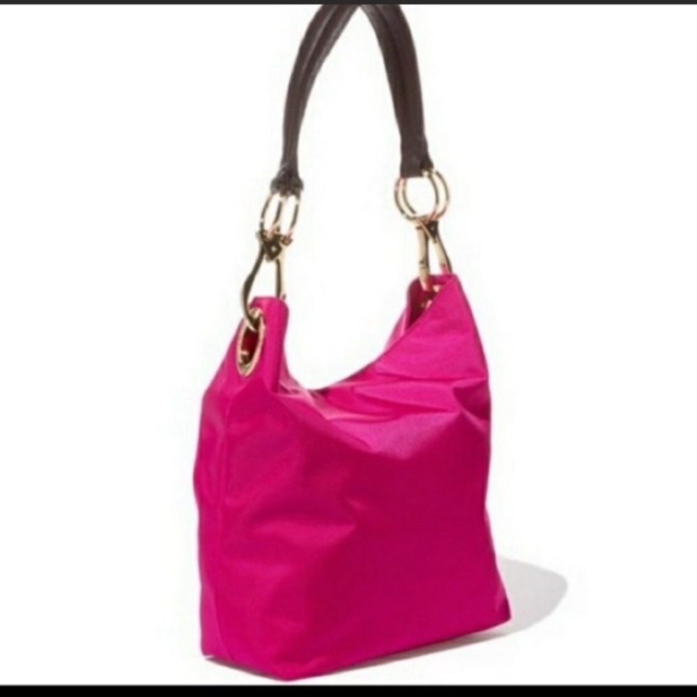 JPK Paris 75 Bucket Bag in Fuschia with Floral Liner